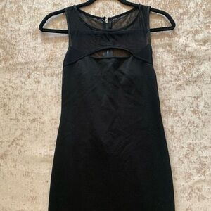 Cocktail dress black with zipper on the back